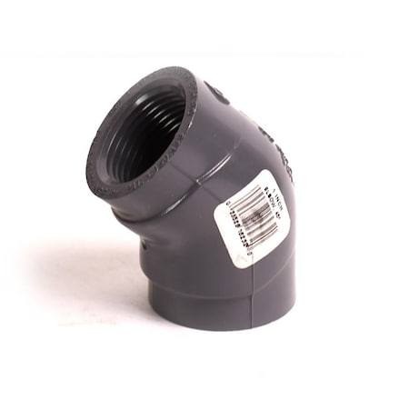 Thrifco Plumbing 1 Inch Threaded x Threaded PVC 45 Elbow SCH 80 8214038